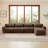 148.8" L-Shaped 4-Seater Sofa with Ottoman-2124375053