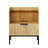 Arlen Modern Bedside Table with Charging Station & Glass Top â€“ 1-Drawer Nightstand,2Pcs-83597252-83597253
