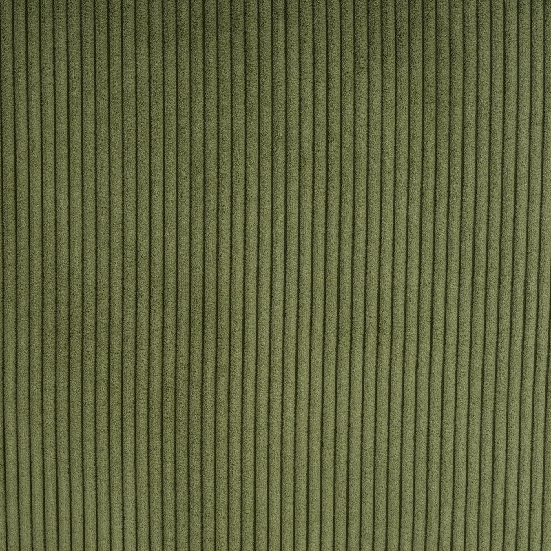 Repose-pieds carré en velours côtelé vert l 29,75 po x P 29,75 po x H 15,25 po