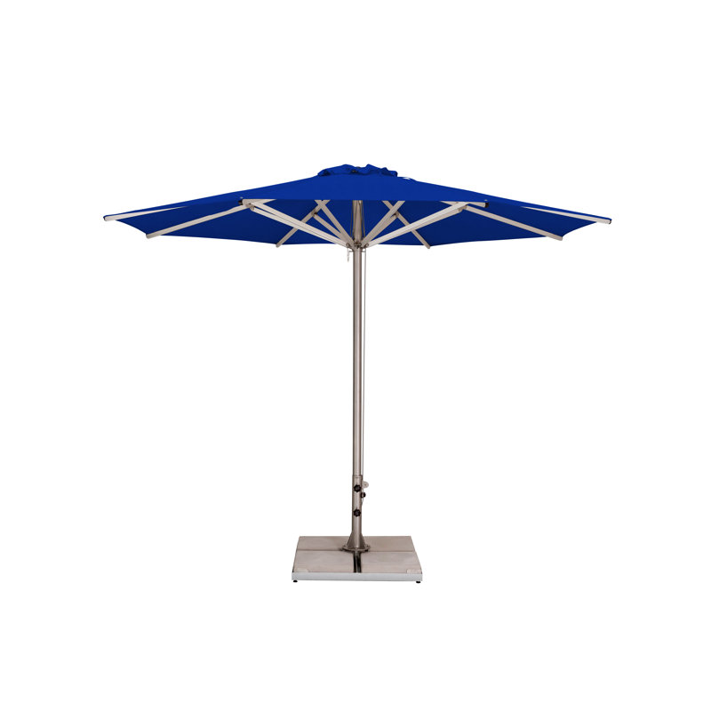 Storm 11.5' Round Umbrella, Paver Frame, Natural