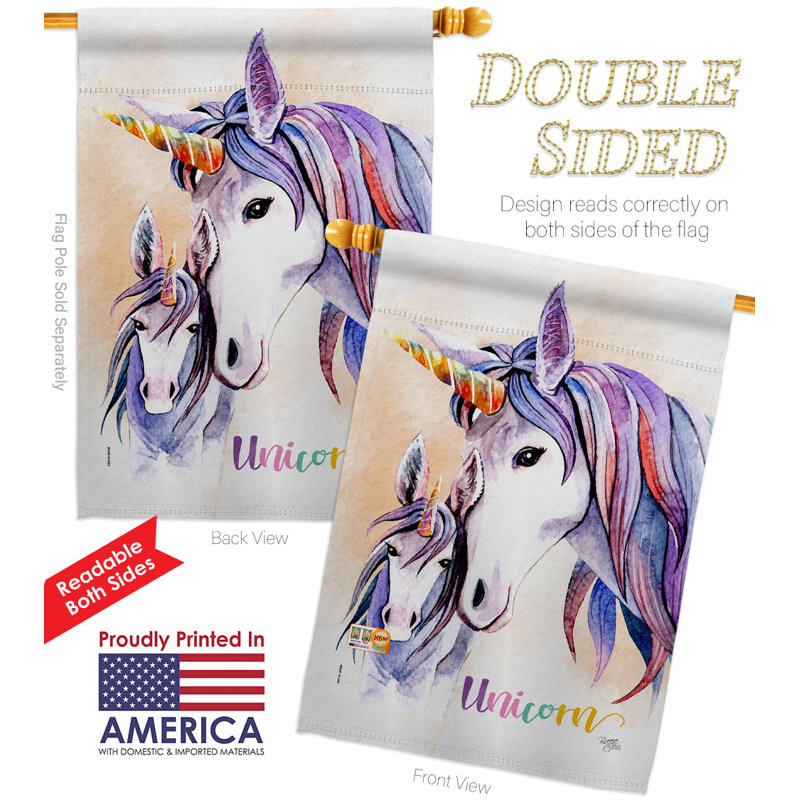 Double Sided 40'' H x 28'' W Polyester House Flag