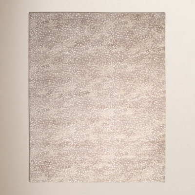 Viviana Brown White Hand-Knotted Geometric Rug