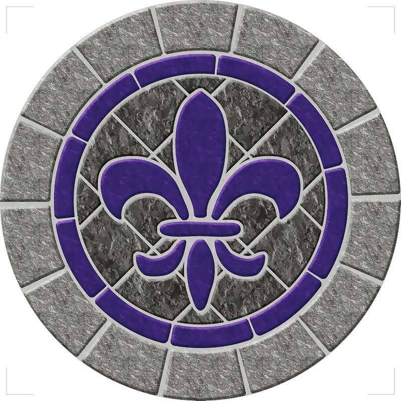 Tapis de piscine décoratif en pierre Kyelan, 29" W