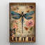 Libellule Let It Be 1 sur toile-1522040931