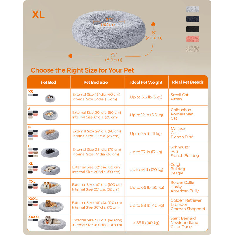 Cotton Pet Bed, Grey