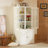 Freestanding Pantry Cabinet With Glass Door, Farmhouse Display Cabinets With Storage, Ideal For Hallways, Living Rooms, Kitchens, And Offices