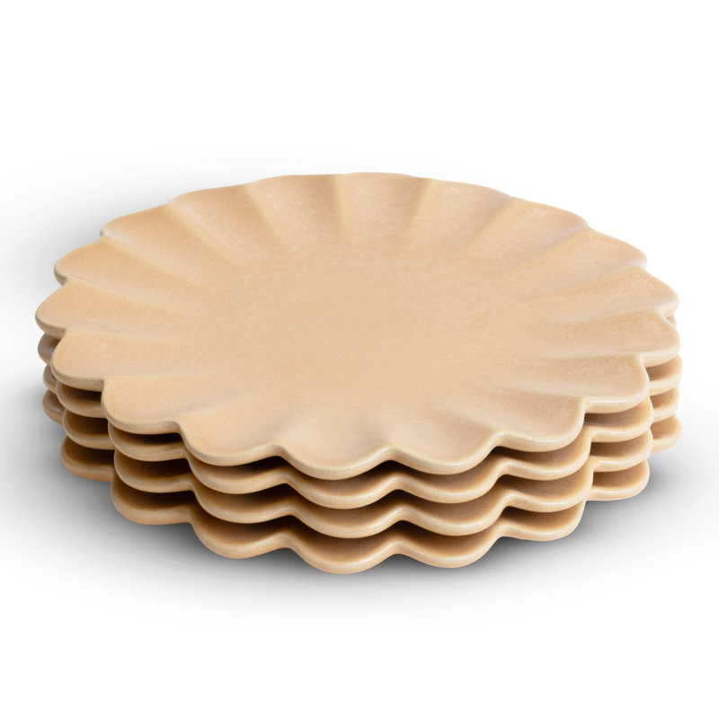 Dhalia Stoneware Dinner Plate, Yellow