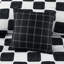 Édredon simple / simple en microfibre à carreaux TG