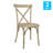 Statice Indoor And Outdoor Commercial Grade Wood Look Resin Cross Back Chair-100257489