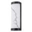 Applique murale moderne à DEL 14 po avec abat-jour imitation marbre albâtre, lumière blanche chaude à intensité variable 3000 K, cadre en métal noir mat pour le couloir de la salle de bain