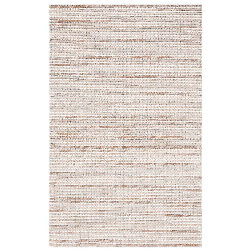 Sumler Hand Woven Wool Striped Rug, Rectangle 5' x 8'