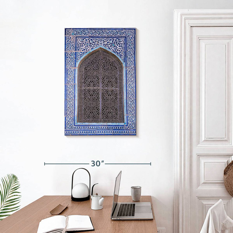 Lilie Ornate Tiled Window, 30" H x 20" W