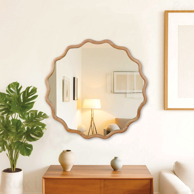 Miroir d'appoint 36 ", Brun, 36 po x 36 po
