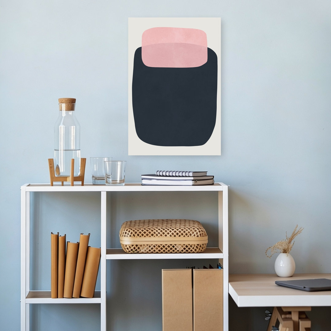 Soft Abstract Shapes Abstract Contemporary Geometric Wall Art Print