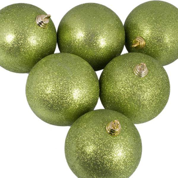 8cm Ball Ornament, Lime Green