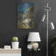 Art mural en métal luxueux, "Nativité" par Silvia Vassileva, 16 po x 24 po