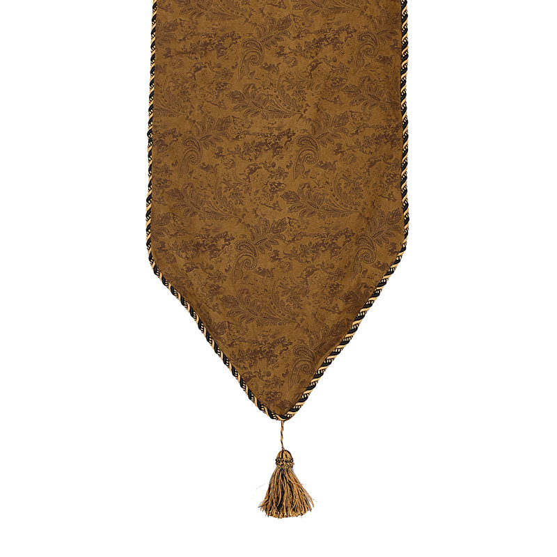  Chemin de table 100% coton à motif cachemire, 108 po x 16 po
