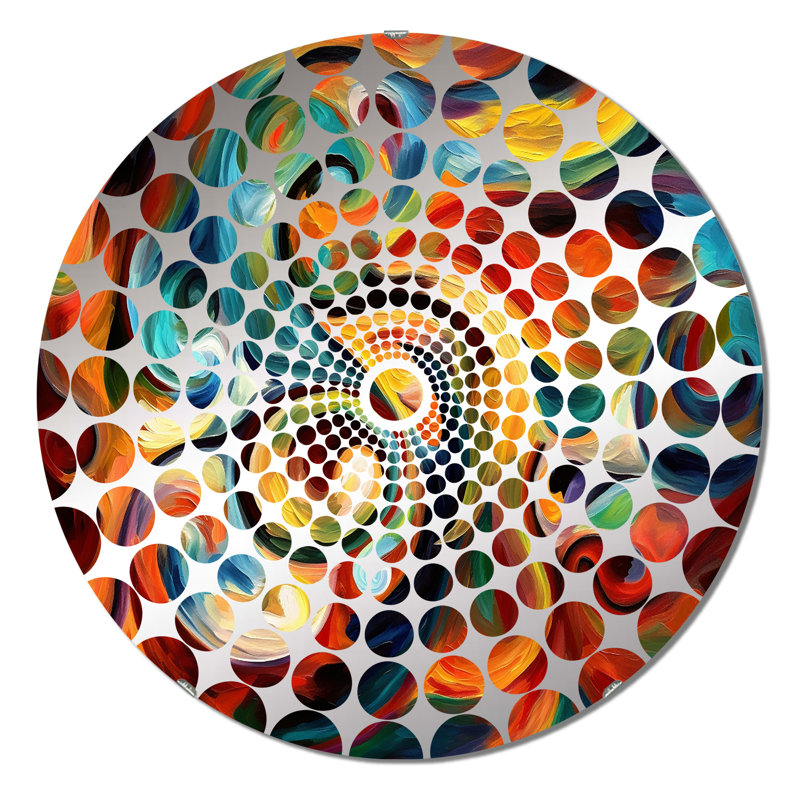 Muliphen - Miroir décoratif à cercles concentriques, 31,4 po x 31,4 po