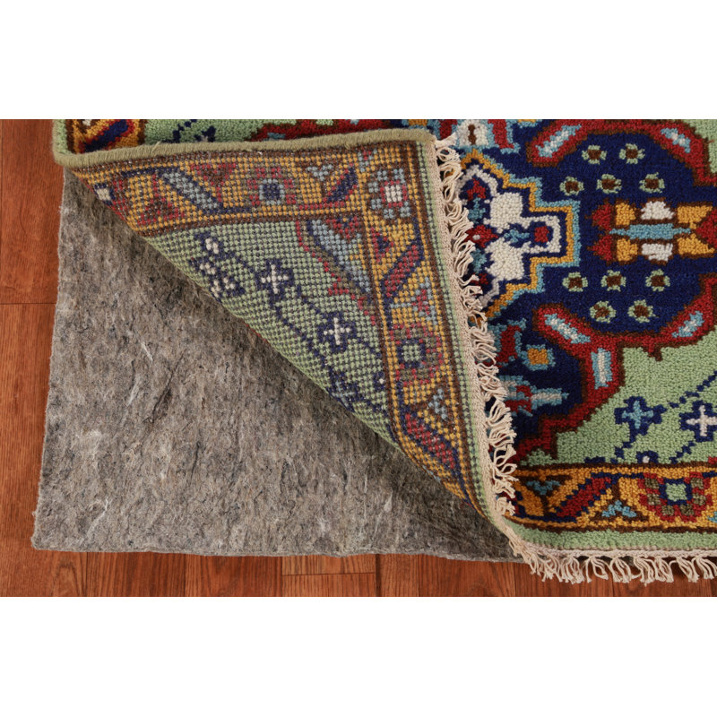 Tapis vert vert Kazak
