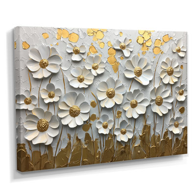 Art mural pour salon Montrae Pure Cream Wildflower Bloom IV - Wildflowers