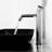 Sottile MatteShell Black Rectangular Vessel Bathroom Sink with 12'' H Faucet