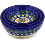 Cocentric Tulips Stoneware Rice Bowl