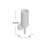 V2121 Aquilar 1-Light Indoor Chrome Wall Mount Sconce with White Cylinder Glass Shade-15631747