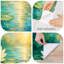 Décoration murale auto-adhésive moderne à motif de fleur de lotus blanche pour salon de chambre à coucher L 100 po x l 144 po-116771317
