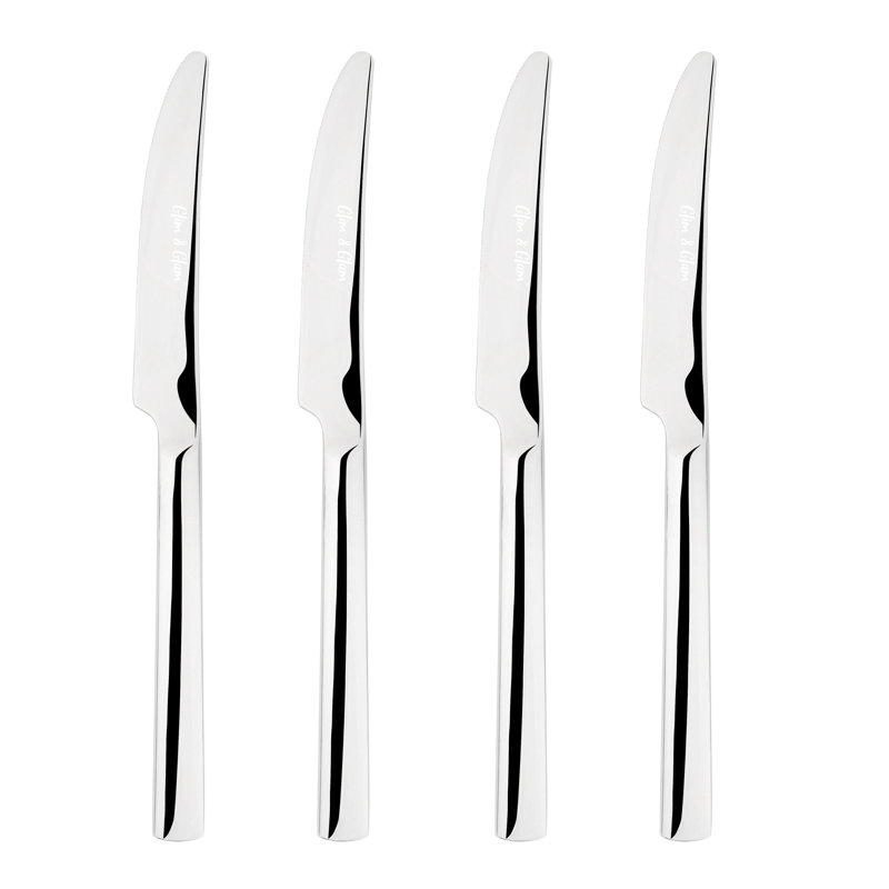 Cutlery Sets Stainless Steel 18/8 Dinner Knife 4pc Set Catering Simplicity