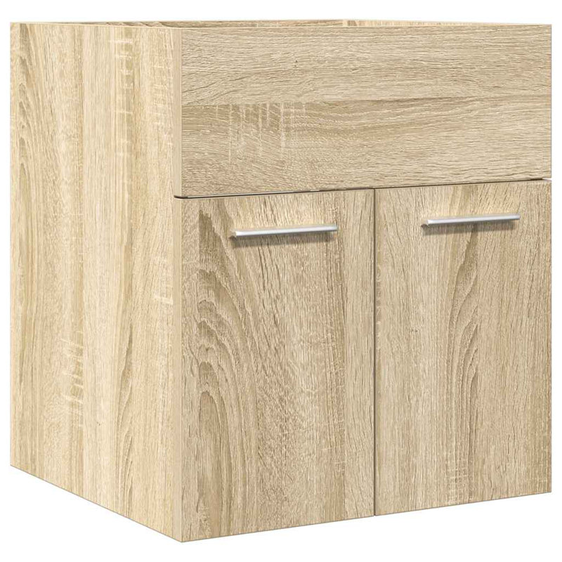 Eliona Bathroom Vanity Base Only, 46Cm H x 41Cm W x 38.5Cm D, Sonoma Oak