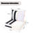 Fade Resistant Outdoor Chair Cushions Set Of 2, Deep Seat Patio Cushions 24 X 24 With Removable Cover, 28D High Resilience Foam Replacement Outdoor Seat Cushions With For Sofa, Adirondack Chair, Sectional,Black Cabana Stripe-124896526-124896513