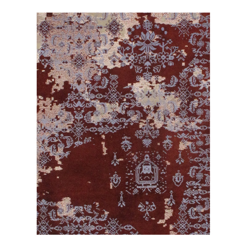 Tapis de zone one-of-kind noué la red 8 pi x 10 pi