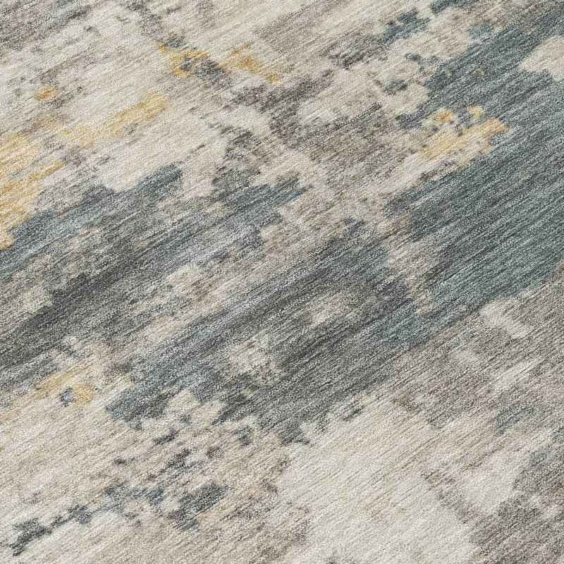 Machine Washable Indoor/Outdoor Jadiel ACN2362 Abstract Rug, Rectangle 5' x 7'6"