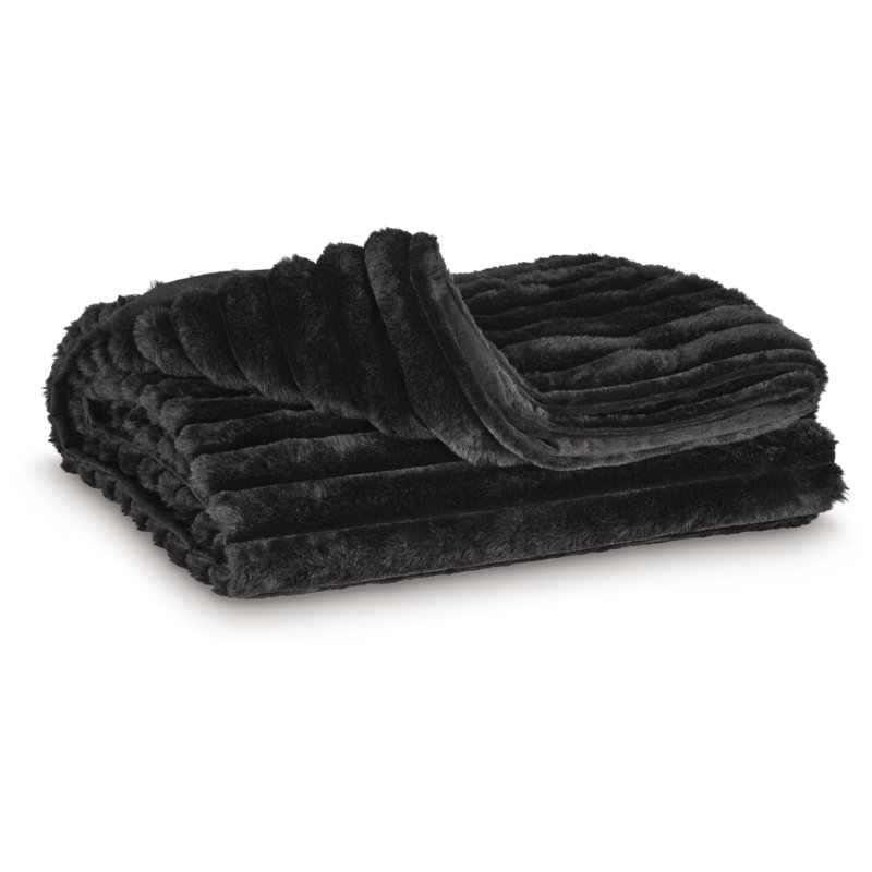 Jeté Alsonwell (ensemble de 3), L 60 po x l 50 po, Noir
