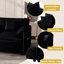 Canapé modulaire moderne en chenille avec siège profond pour bureau. Canapé rembourré, spacieux, personnalisable, confortable et rembourré. Confortable, modulaire, assemblage, respirant,-2093176766
