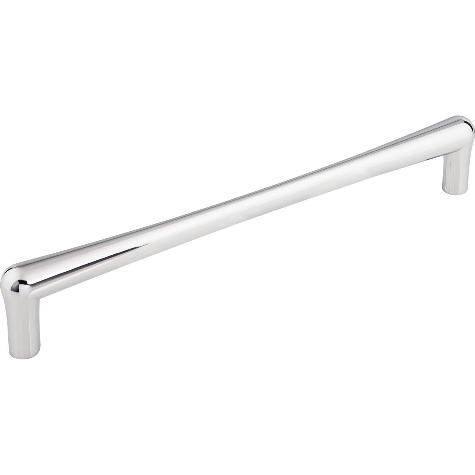 Brookline Bar Cabinet Pull, Polished Chrome, 12" Center to Center