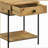 Natural Mango 1-Drawer Accent Table with Bottom Shelf