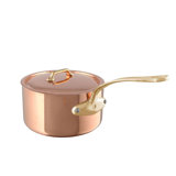 Mauviel M'heritage 200 B Sauce Pan With Lid, Brass Handle, 3.3-Qt