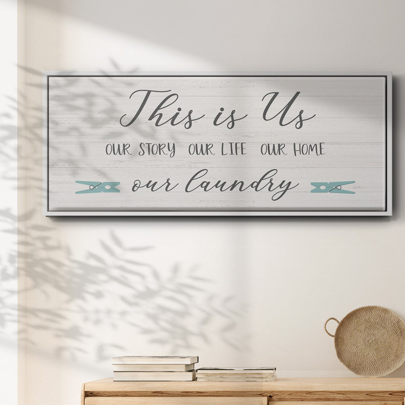 «Us and our Laundry», toile encadrée, H 8 po x l 20 po