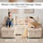 84'' Upholstered Sleeper Sofa L Shape Sofa Bed With Storage and USB-1096259581