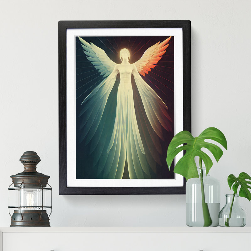 FRM-V0523-227X Beautiful Angel Vol.3 - Single Picture Frame Print, 64cm H x 46cm W x 2cm D, Black Framed