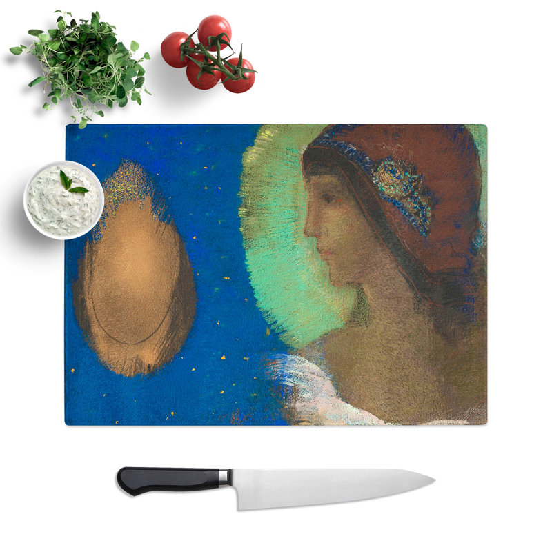 Sita by Odilon Redon Chopping Board, 0.4cm H x 20cm W x 28.5cm L