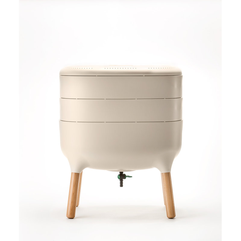 7,4 gallons Bac à vers, blanc
