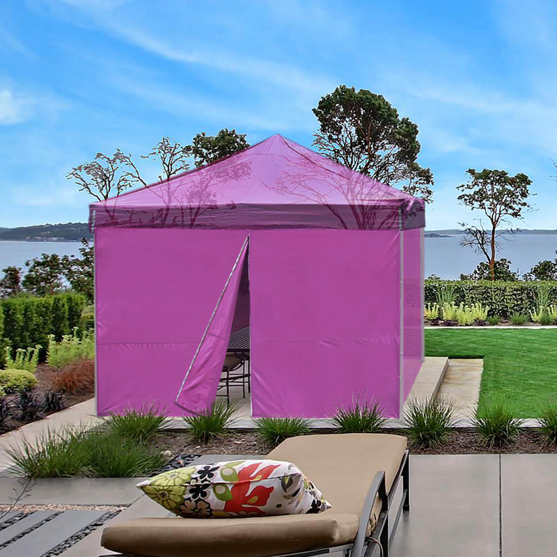 InstaHibit Universal Sidewall Zipper UV30+ Fits Canopy Picnic 1 Piece Purple, 119.69" H x 85.83" W x 0.39" D, Purple