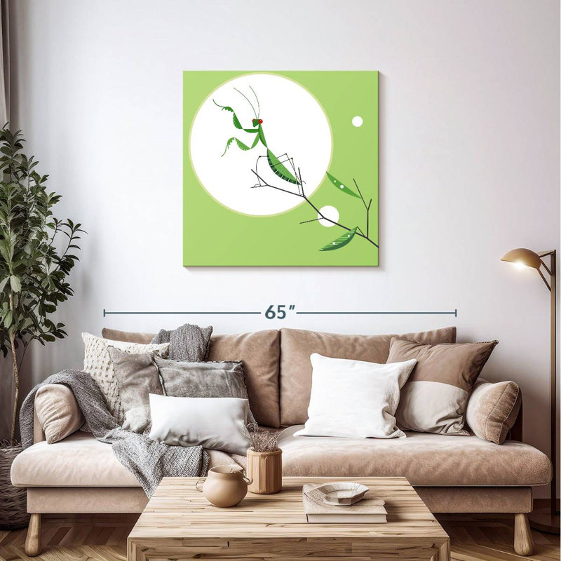 Green Praying Mantis, 36" H x 36" W