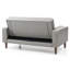 Causeuse contemporaine grise pour deux