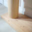 Console 59 po en bois minimaliste moderne avec piédestal à colonne 59 po - Élégante décoration décorative pour l'entrée, le salon et le couloir