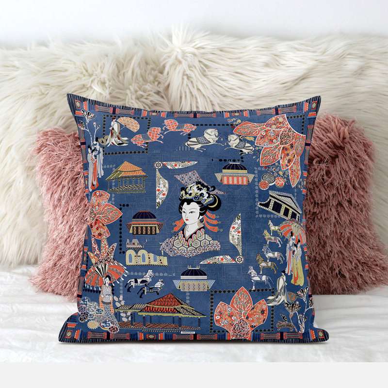 Housse et insert de coussin décoratif intérieur / extérieur en mélange de polyester, 20 po x 20 po