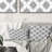 Grey White Quatrefoil Glam II - Transitional Throw Pillow-108572284