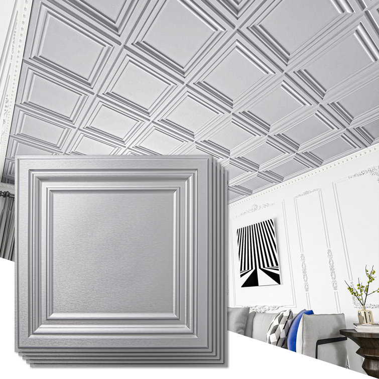 2 Ft. X 2 Ft. Glue-Up or Drop-in PVC Ceiling Tile
